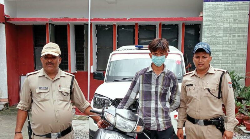 वाहन चोरी की एक और घटना का दून पुलिस ने किया खुलासा