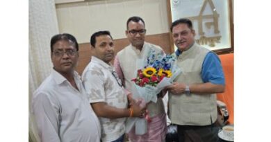 काशीपुर के दौरे पर खेल राज्य मंत्री हेमराज बिष्ट